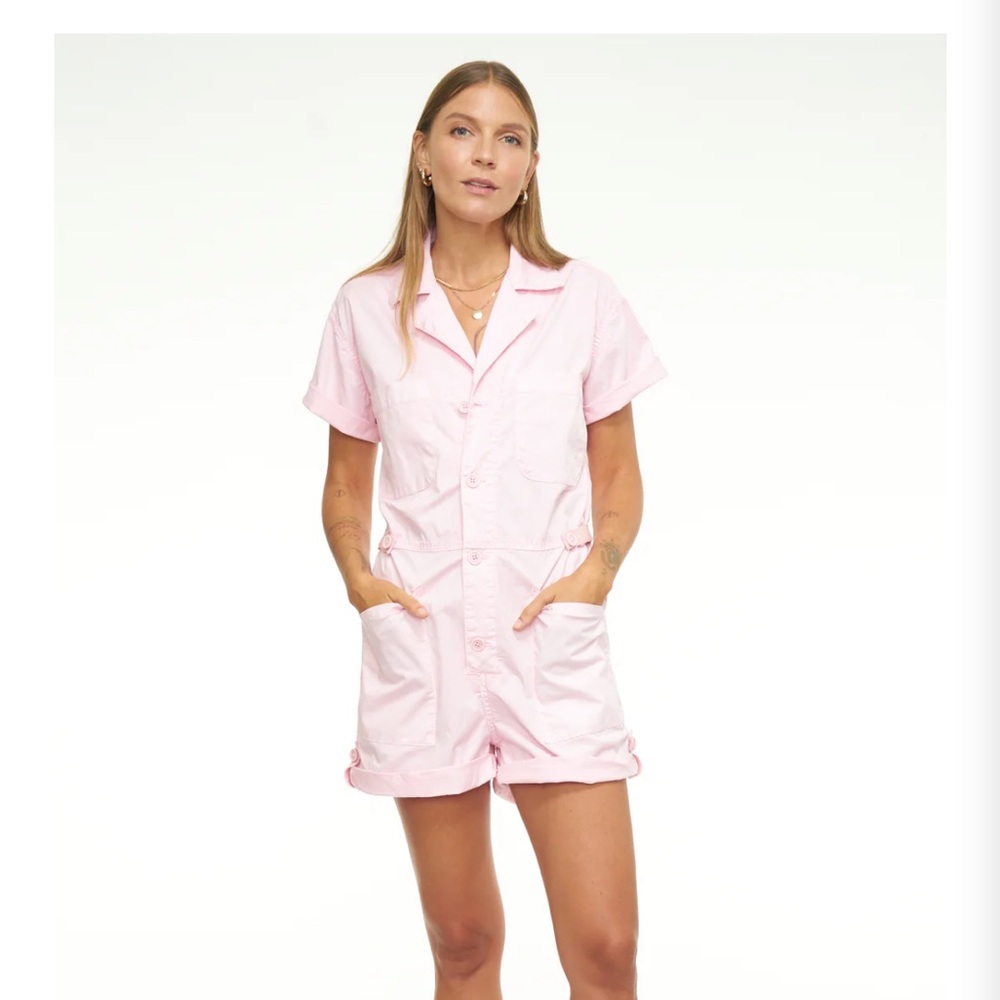 Pistola Parker short sleeve romper color pink mist